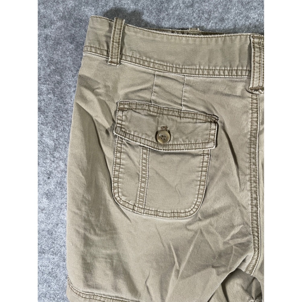 Eddie Bauer Heritage Fit Khaki Shorts Womens 10 Tan Cotton Stretch Utility Chino - Picture 5 of 6